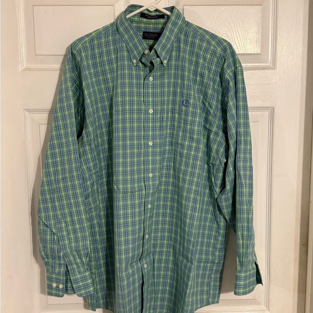 Men's Green Plaid Shirt